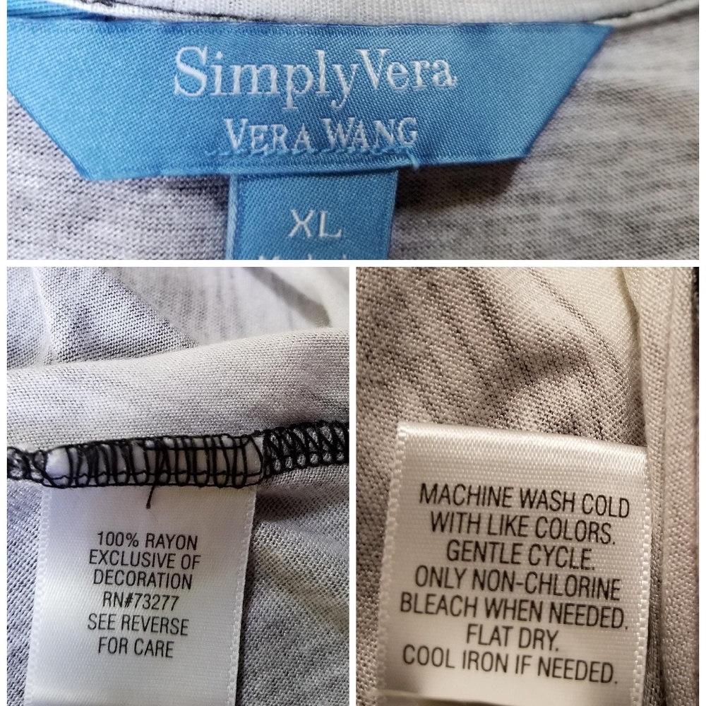 Simply Vera long sides tank top XL - Picture 6 of 7